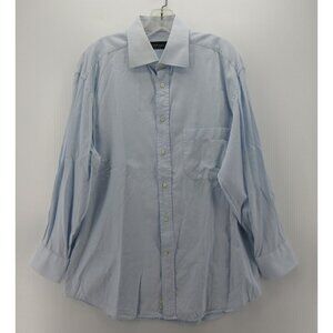 Canali Shirt 16 Button Down Classic Textured Business Large Italy